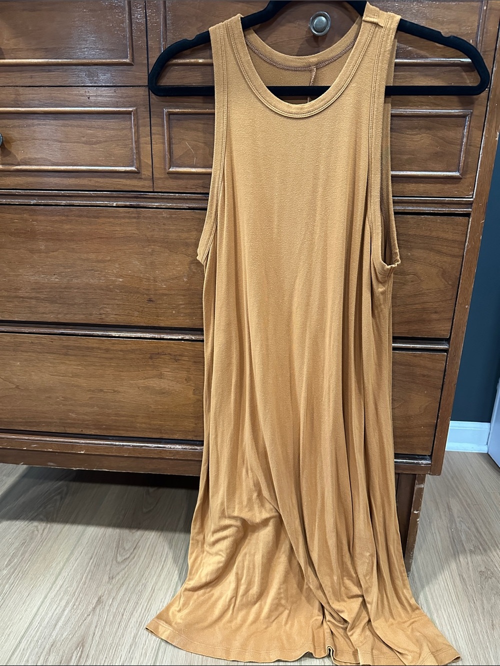 A New Day Women's Sleeveless Swing Dress in Mustard